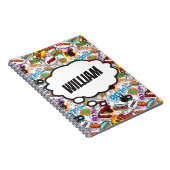 おもしろいパーソナライズされた名漫画帳 ノートブック (右側)