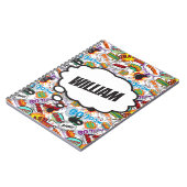 おもしろいパーソナライズされた名漫画帳 ノートブック (左側)