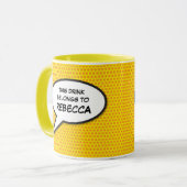 おもしろいパーソナライズされた吹き マグカップ (正面左)