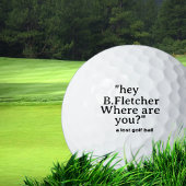 おもしろいパーソナライズされた失った漫画 ゴルフボール