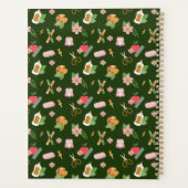 おもしろいパーソナライズされた学校先生パターン プランナー手帳 (裏面)