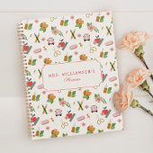 おもしろいパーソナライズされた学校先生パターン プランナー手帳