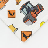 おもしろいパーソナライズされた建築車のパターン フリースブランケット (角)