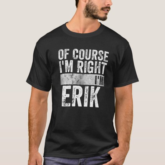 おもしろいパーソナライズされた当然の名前 Tシャツ (正面)