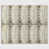 おもしろいパーソナライズされた新聞 ラッピングペーパー (フラット)