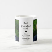 おもしろいパーソナライズされた最高のGrandpa Ever Photo コーヒーマグカップ (中央)