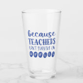おもしろいパーソナライズされた生き延び先生 タンブラーグラス (正面)