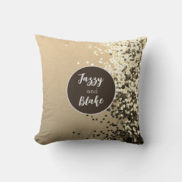 おもしろいパーソナライズされた紙吹雪装飾用クッション クッション