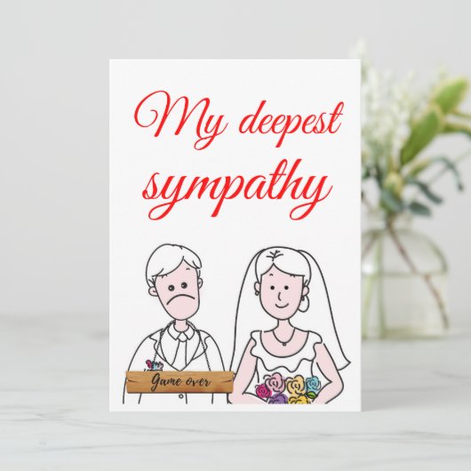 おもしろいパーソナライズされた結婚の新郎の共感証 (スタンド正面)