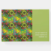 おもしろいパーソナライズされた聖なる書物、 経典グリーンサークル ゲストブック (裏面)