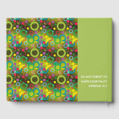 おもしろいパーソナライズされた聖なる書物、 経典グリーンサークル ゲストブック (裏面)