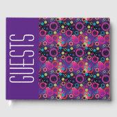 おもしろいパーソナライズされた聖なる書物、 経典パープルサークル ゲストブック (正面)