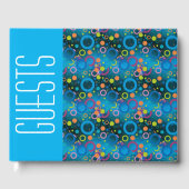 おもしろいパーソナライズされた聖なる書物、 経典ブルーサークル ゲストブック (正面)