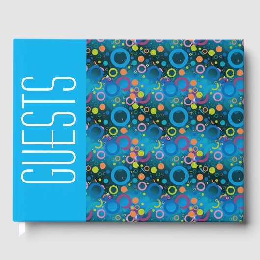 おもしろいパーソナライズされた聖なる書物、 経典ブルーサークル ゲストブック (正面)