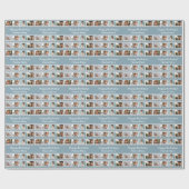 おもしろいパーソナライズされた誕生日12-Photoフィルムネガ ラッピングペーパー (フラット)