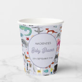 おもしろいパーソナライズされた赤ちゃんシャワー 紙コップ (正面)