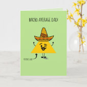 おもしろいパーソナライズされた長父日 カード (黄色い花)