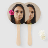 おもしろいパーソナライズされた顔のフォトプロップ ハンドファン (正面&裏面)