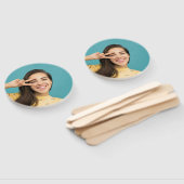 おもしろいパーソナライズされた顔のフォトプロップ ハンドファン (組立なし)