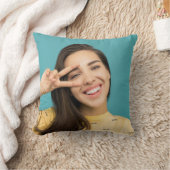 おもしろいパーソナライズされた顔カスタム写真 クッション (ブランケット)
