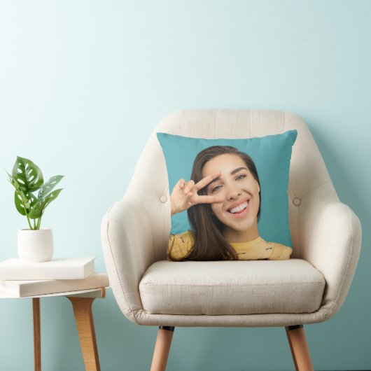 おもしろいパーソナライズされた顔カスタム写真 クッション (椅子)