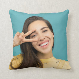 おもしろいパーソナライズされた顔カスタム写真 クッション