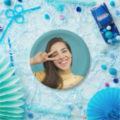 おもしろいパーソナライズされた顔カスタム写真  ペーパープレート (パーティー)