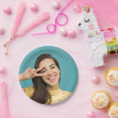 おもしろいパーソナライズされた顔カスタム写真  ペーパープレート (パーティー)