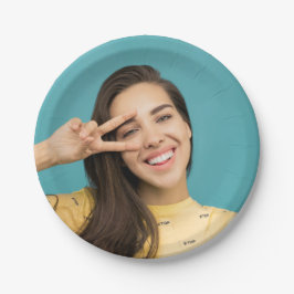 おもしろいパーソナライズされた顔カスタム写真  ペーパープレート