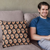 おもしろいパーソナライズされた顔 クッション