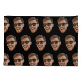 おもしろいパーソナライズされた顔 枕カバー (裏面)