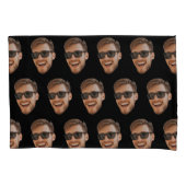 おもしろいパーソナライズされた顔 枕カバー (正面)