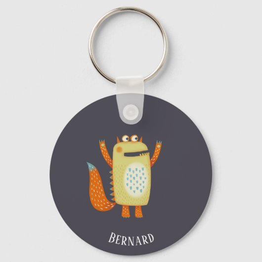 おもしろいパーソナライズされた類 キーホルダー (正面)