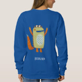 おもしろいパーソナライズされた類 スウェットシャツ (裏面)