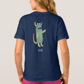 おもしろいパーソナライズされた類 Tシャツ (裏面)