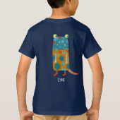 おもしろいパーソナライズされた類 Tシャツ (裏面)