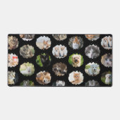 おもしろいパーソナライズされた24フォトコラージュ デスクマット (正面)