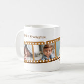 おもしろいパーソナライズされた4-Photo Old Film Strip卒業 コーヒーマグカップ (正面左)