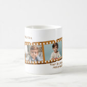 おもしろいパーソナライズされた4-Photo Old Film Strip卒業 コーヒーマグカップ (中央)