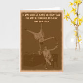 おもしろいパーソナライズされた カード (黄色い花)