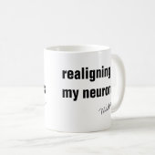 おもしろいパーソナライズされた コーヒーマグカップ (正面右)