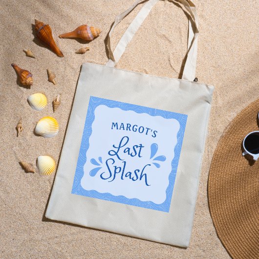 おもしろいパーソナライズされた「最後のスプラッシュ」バチェロレッテ トートバッグ