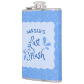 おもしろいパーソナライズされた「最後のスプラッシュ」バチェロレッテ フラスク (左)