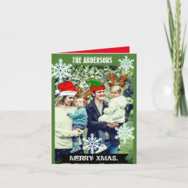 おもしろいパーソナライズされたChristmas Hats写真招待状 招待状