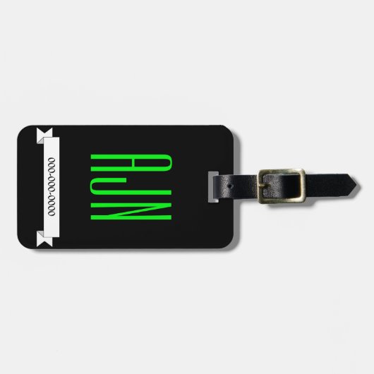 おもしろいパーソナライズされたOutta Here荷物タグギフト ラゲッジタグ (正面横)