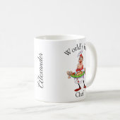 おもしろいパーソナライズされたWorlds 最高の Chef コーヒーマグカップ (正面右)