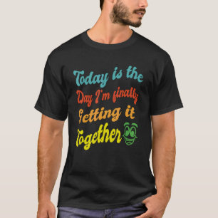おもしろいパーソナ前向きリティ態度モーニングゴールRet Tシャツ