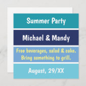 おもしろいパーティの招待状 招待状 (正面/裏面)