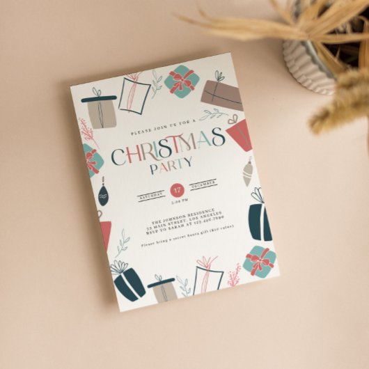 おもしろいパーティの招待状 招待状