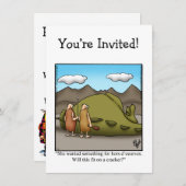 おもしろいパーティの招待状 招待状 (正面/裏面)